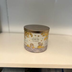 NEW Autumn Chai Scented Candle - Gold and Cream